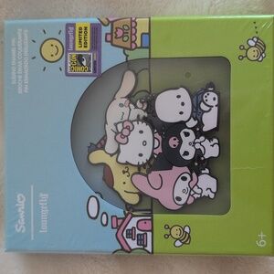 NIB Sanrio Pastel Multi Character Enamel Pin Set (2025 ComicCon Exclusive!)
